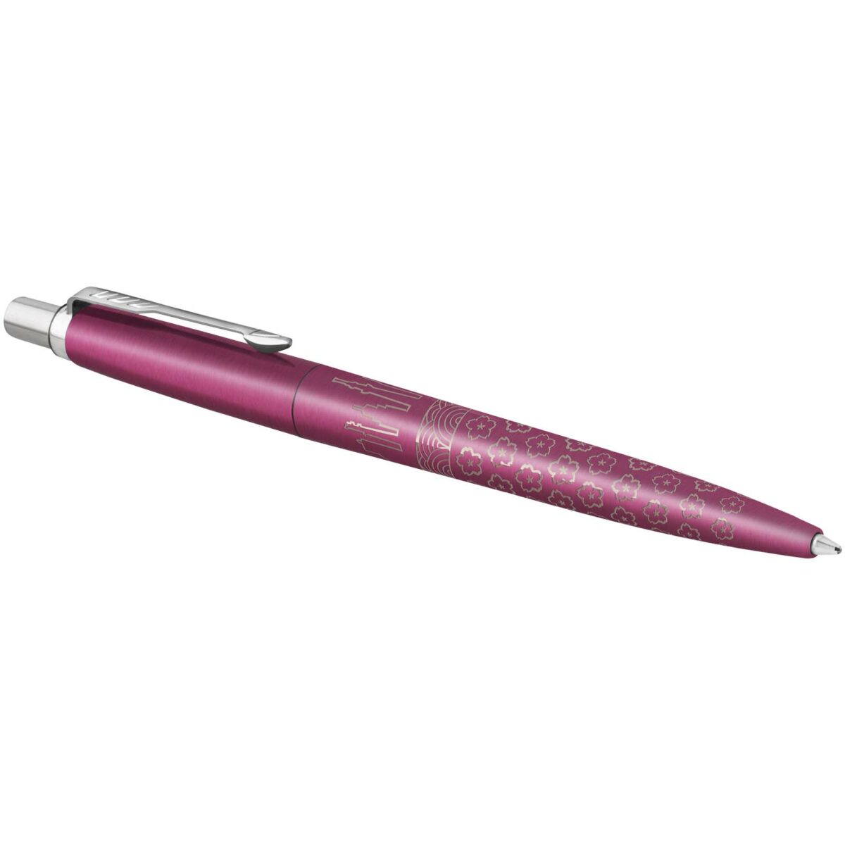 Parker Jotter SE Global Icons colour trim ballpoint pen (blue ink) – Pink extra view