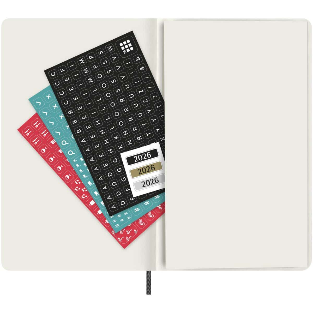 Moleskine soft cover 12 month L daily planner – Solid black extra view