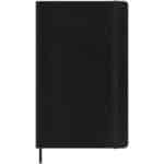 Moleskine soft cover 12 month L daily planner – Solid black front view