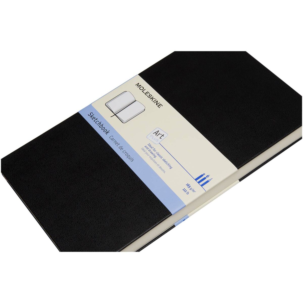 Moleskine large art sketchbook – Solid black extra view