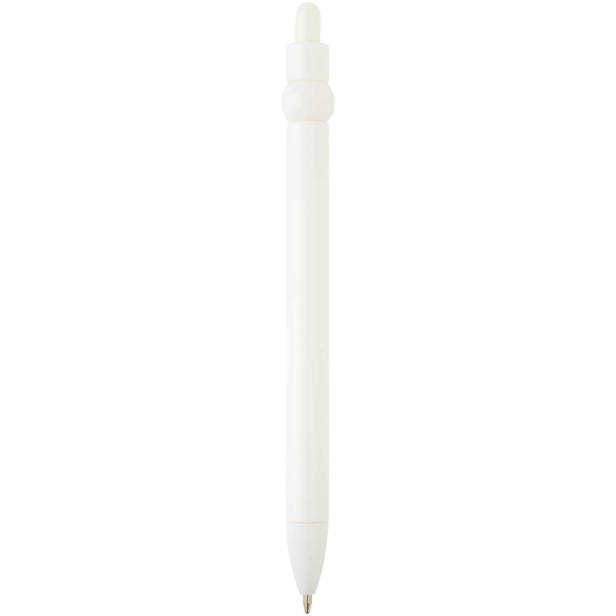 Fidget recycled plastic ballpoint pen (black ink) – White back view