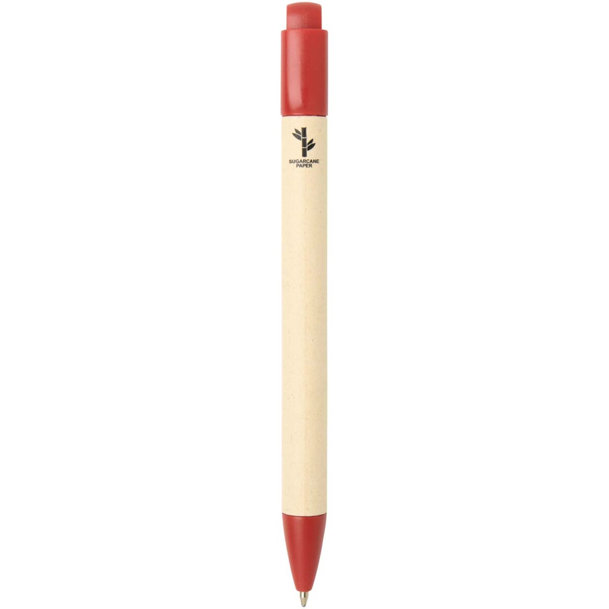 Liliana sugarcane paper ballpoint pen (blue ink) – Brick back view