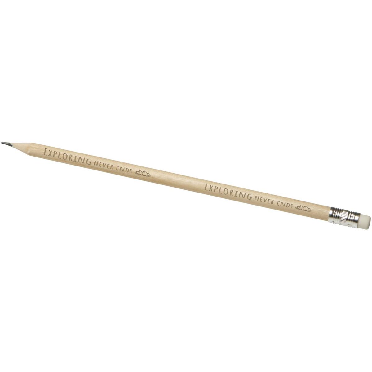 Graffo pencil with eraser – Natural with logo