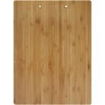 Tavula bamboo clipboard – Natural back view