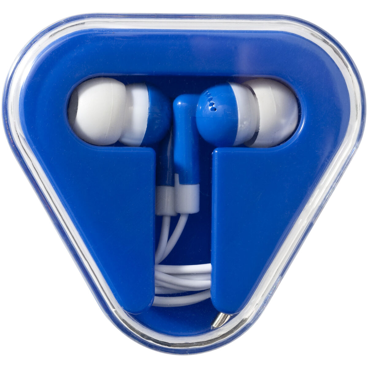Rebel earbuds – Royal blue front view