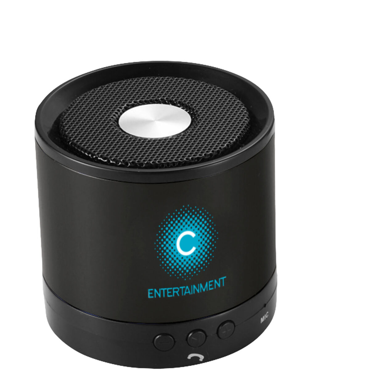 Greedo Bluetooth® aluminium speaker – Solid black with logo