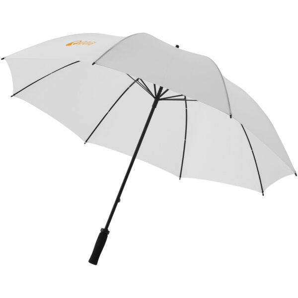Yfke 30" golf umbrella with EVA handle – White with logo