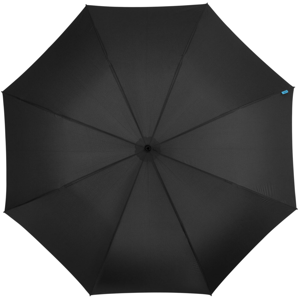Halo 30" exclusive design umbrella – Solid black front view