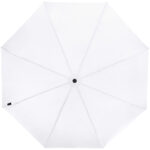 Birgit 21'' foldable windproof recycled PET umbrella – White front view