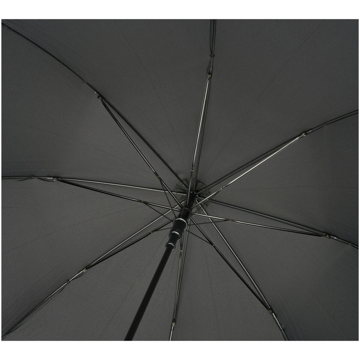 Alina 23" auto open recycled PET umbrella – Solid black extra view