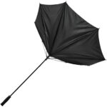 Grace 30" windproof golf umbrella with EVA handle – Solid black extra view