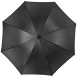 Grace 30" windproof golf umbrella with EVA handle – Solid black front view