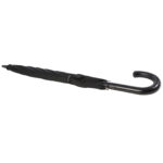 Fontana 23" auto open umbrella with carbon look and crooked handle – Solid black extra view