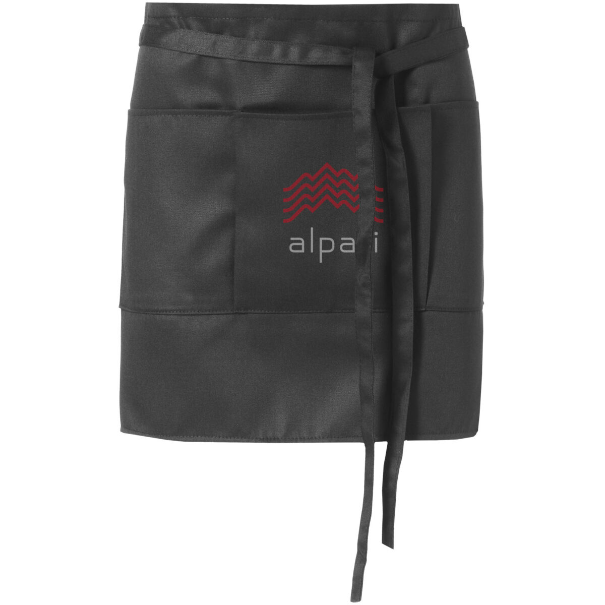 Lega 240 g/m² short apron – Solid black with logo