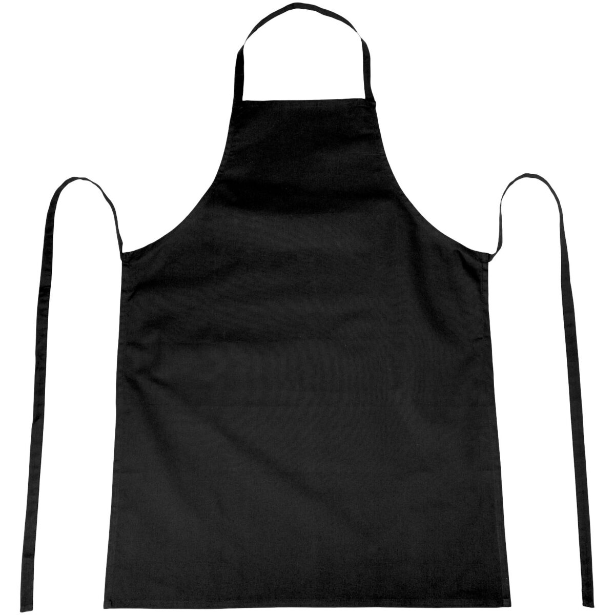 Reeva 180 g/m² apron – Solid black front view