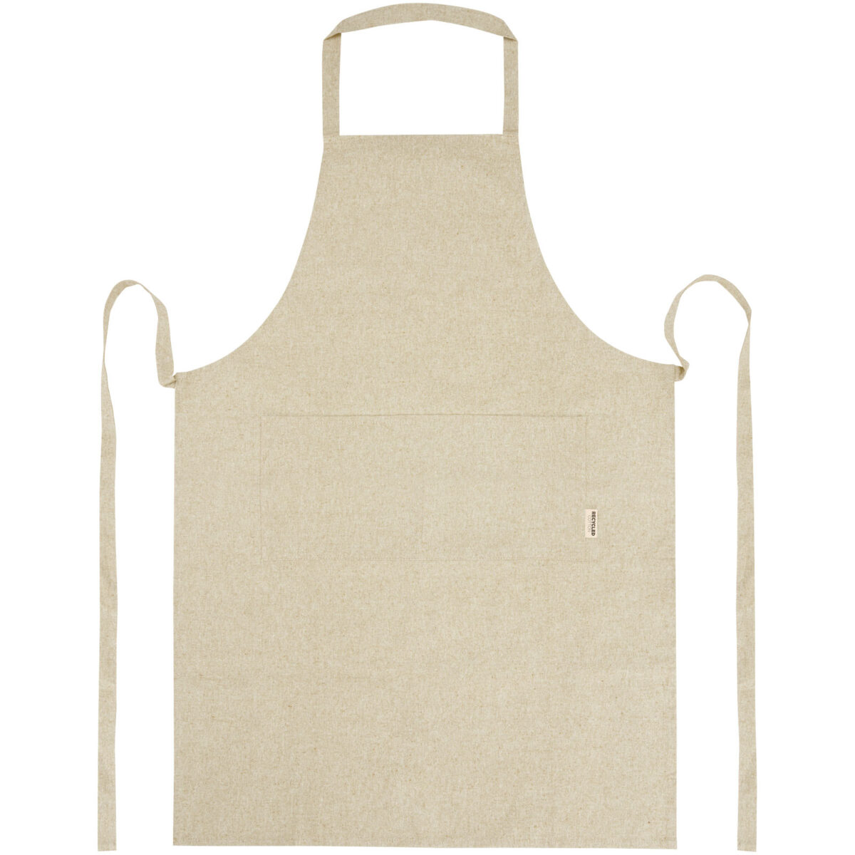 Pheebs 200 g/m² recycled cotton apron – Natural front view