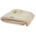 Ivy GRS certified RPET blanket – Beige with logo