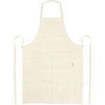 Orissa 200 g/m² organic cotton apron – Natural front view