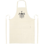Orissa 200 g/m² organic cotton apron – Natural with logo