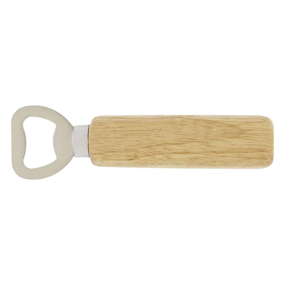 Brama wooden bottle opener – Natural front view