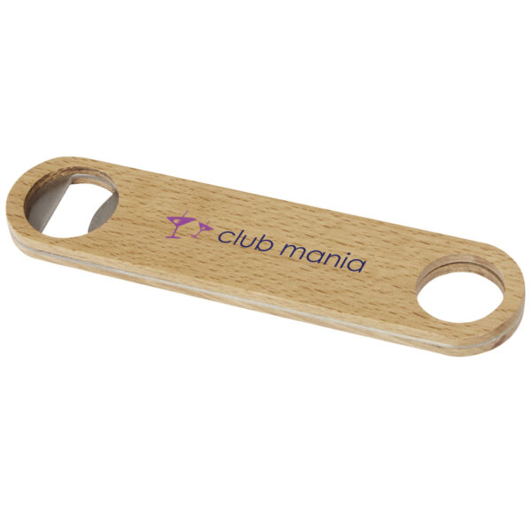 Origina wooden bottle opener – Natural with logo