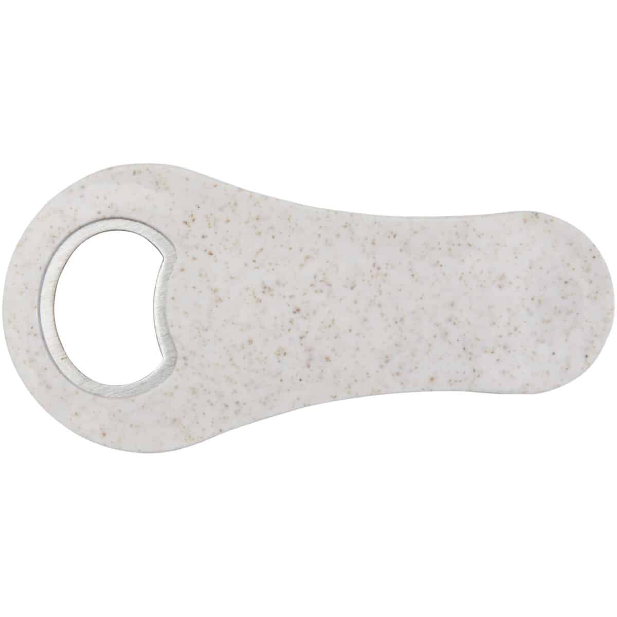 Schyn wheat straw bottle opener – White front view