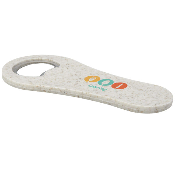 Schyn wheat straw bottle opener – White with logo