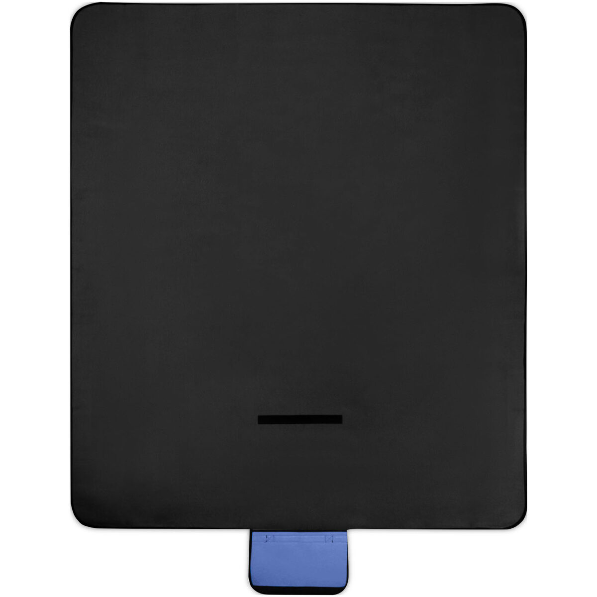 Salvie recycled plastic picnic blanket – Royal blue back view