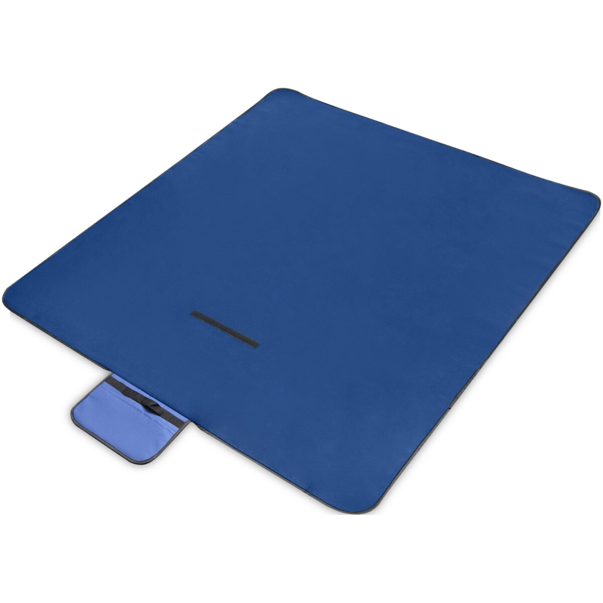 Salvie recycled plastic picnic blanket – Royal blue extra view