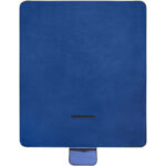 Salvie recycled plastic picnic blanket – Royal blue front view