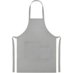 Khana 280 g/m² cotton apron – Grey front view