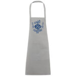 Khana 280 g/m² cotton apron – Grey with logo