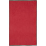Pieter GRS ultra lightweight and quick dry towel 30x50 cm – Red front view