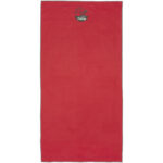 Pieter GRS ultra lightweight and quick dry towel 50x100 cm – Red with logo