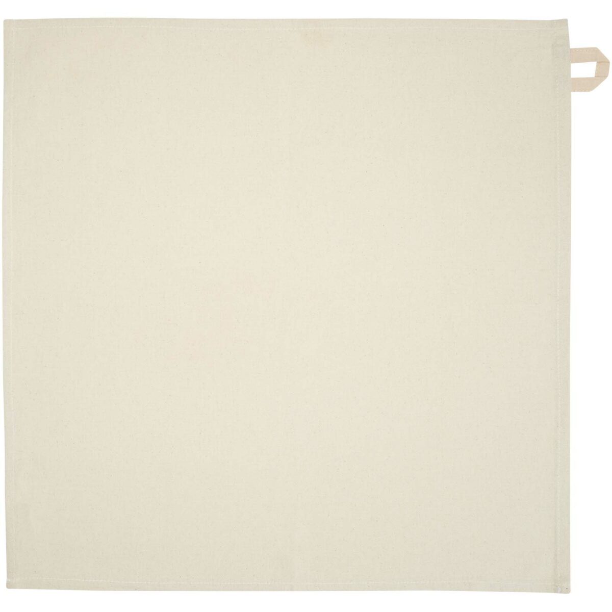 Alora 200 g/m² recycled cotton kitchen towel – Oatmeal front view