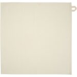 Alora 200 g/m² recycled cotton kitchen towel – Oatmeal front view