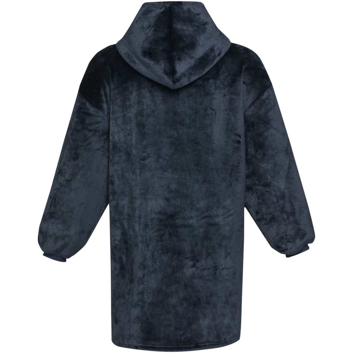 Denali GRS hoodie blanket – Dark blue back view