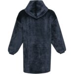 Denali GRS hoodie blanket – Dark blue back view