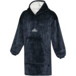 Denali GRS hoodie blanket – Dark blue with logo