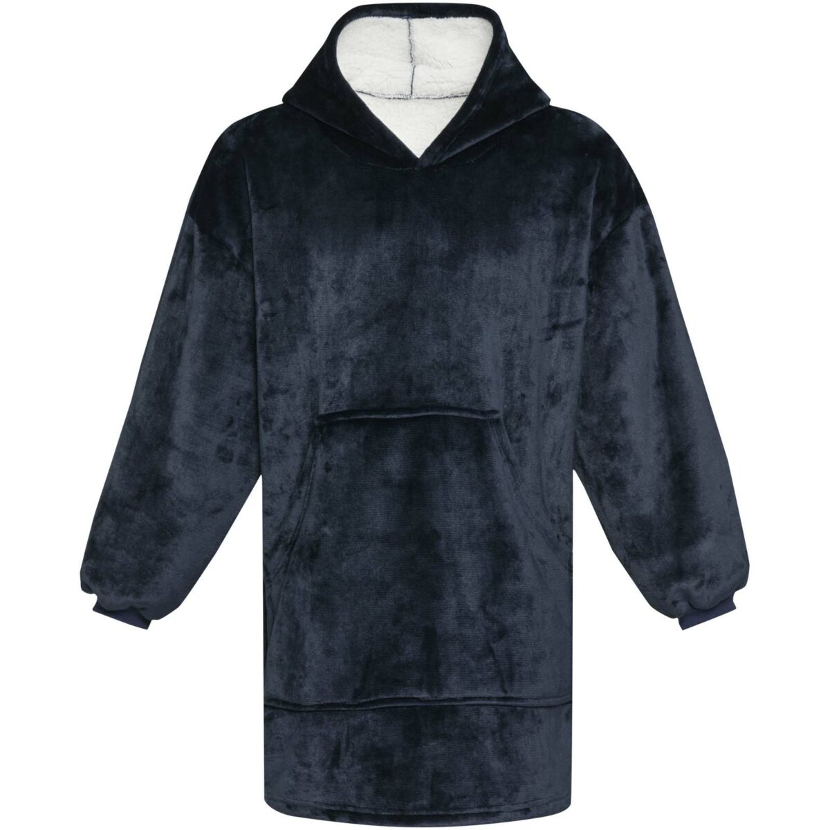 Denali GRS hoodie blanket – Dark blue front view