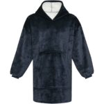 Denali GRS hoodie blanket – Dark blue front view