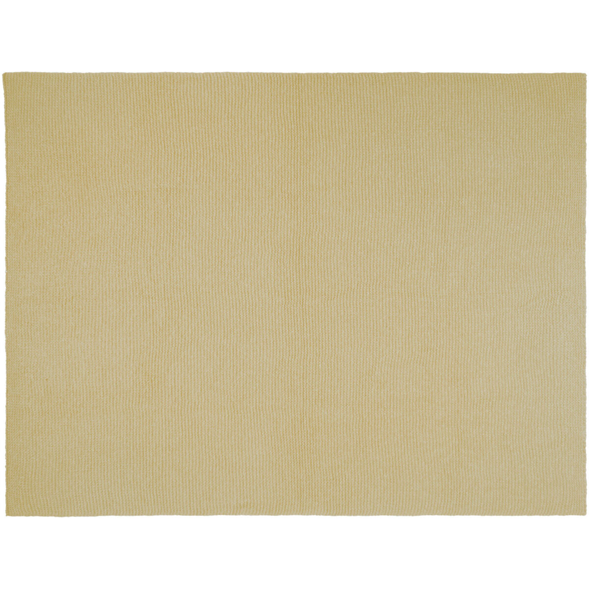 Suzy 150 x 120 cm GRS polyester knitted blanket – Beige front view