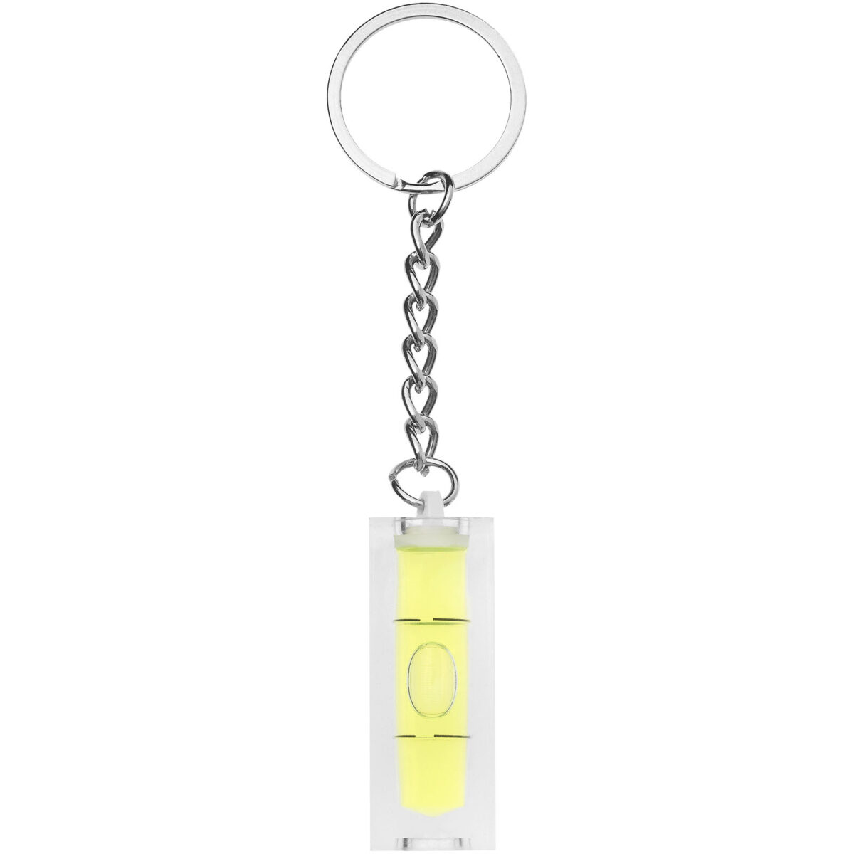 Leveler keychain – Transparent front view
