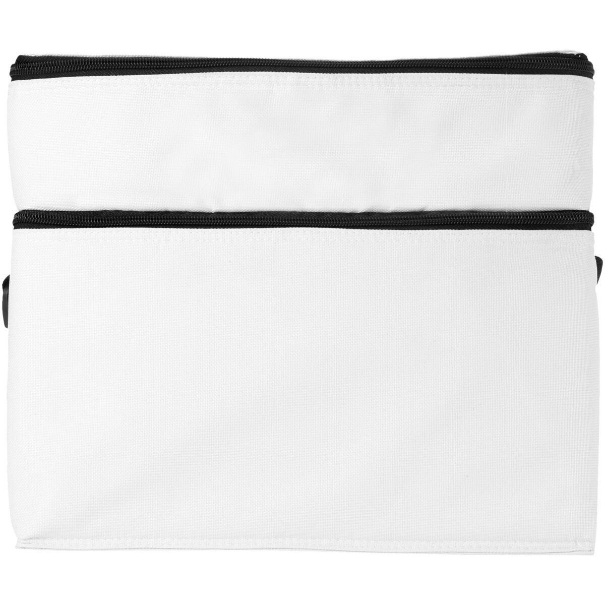 Oslo 2-zippered compartments cooler bag 13L – White front view
