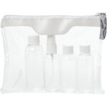 Munich airline approved travel bottle set – White front view