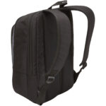 Case Logic Reso 17" laptop backpack 25L – Solid black back view