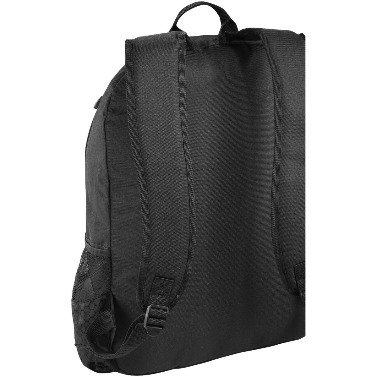 Benton 15" laptop backpack 15L – Solid black back view
