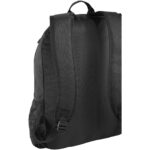 Benton 15" laptop backpack 15L – Solid black back view