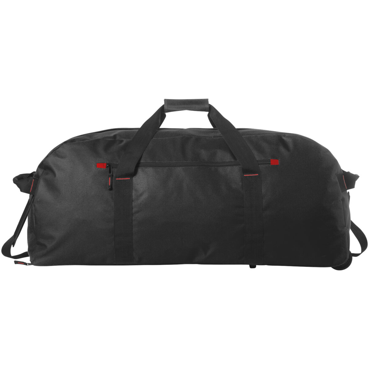 Vancouver trolley travel bag 75L – Solid black front view