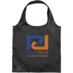 Bungalow foldable tote bag 7L – Solid black with logo